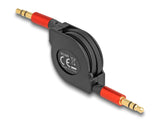 DeLOCK 85369 lydkabel 0,9 m 3.5mm Sort, Rød