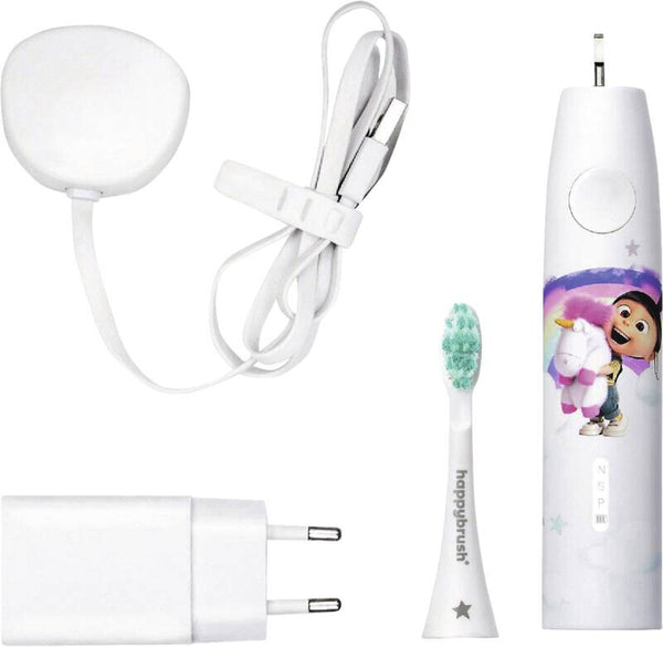 happybrush Eco vibe Barn Sonisk tandbørste Hvid