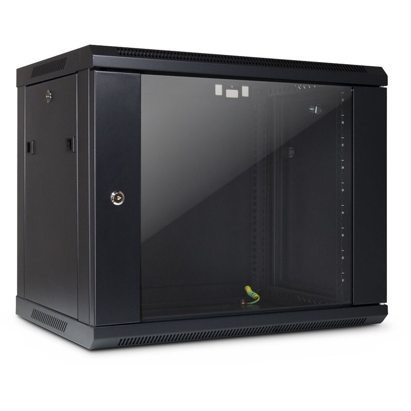 Inter-Tech SMA-6409 9U Vægmonteret stativ Sort