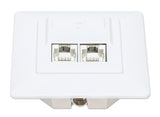Intellinet 771917 stikkontakt 2 x RJ-45 Hvid