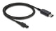 DeLOCK 90978 el-ledning Sort 1 m USB A 2-polet