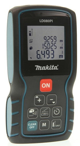 Makita LD080PI målebånd Sort, Blå 80 m