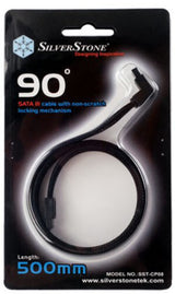 Silverstone CP08 SATA-kabel 0,5 m Sort