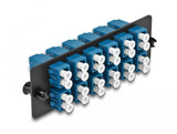DeLOCK 66930 fiber adapter LC/LC 1 stk Sort, Blå