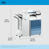 HP LaserJet Enterprise 8801z+ Multifunction Farve Printer, Kun Ethernet; Duplex; Kopimaskine, scanner