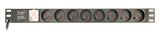 Gembird EG-PDU-014-FC14 strømforsyningsenhed (PDU) 8 AC stikkontakt(er) 1U Sort