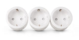 Entac ES-3S-RC strømstik adapter Hvid