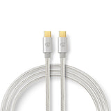 Nedis CCTB60800AL20 USB-kabel USB 2.0 2 m USB C 0,48 Gbit/sek. Sølv