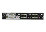 ATEN CS1642A KVM Switch Stativ-montering Sort, Sølv