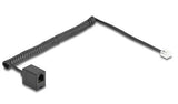 DeLOCK 90231 telefonkabel 2 m Sort
