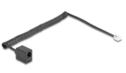 DeLOCK 90231 telefonkabel 2 m Sort
