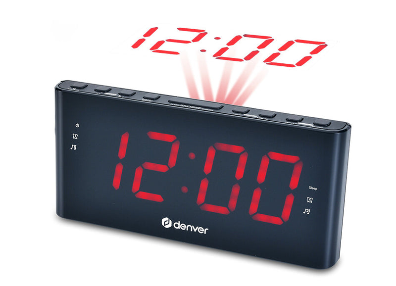 Denver CPR-710 vækkeur Digital alarmur Sort