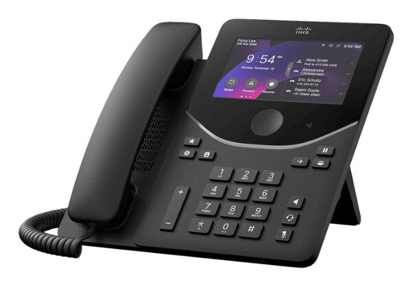 Cisco DESK PHONE 9871 CARBON IP-telefon Sort, Kulfiber LCD Wi-Fi
