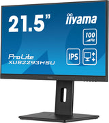 iiyama ProLite XUB2293HSU-B7 computerskærm 54,6 cm (21.5") 1920 x 1080 pixel Fuld HD LED Sort