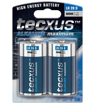 Tecxus LR20 2-BL Engangsbatteri D Alkaline