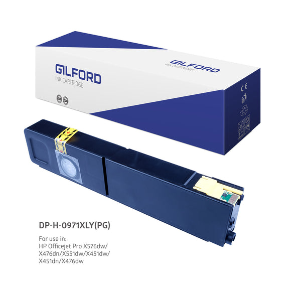 Gilford DP-H-0971XLY(PG) blækpatron 1 stk Kompatibel Højt (XL) udbytte Gul