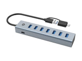 Conceptronic HUBBIES21G interface hub USB 3.2 Gen 1 (3.1 Gen 1) Type-A 5000 Mbit/s Grå