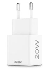 Hama 00201991 oplader til mobil enhed Headset, Strømbank, Smartphone, Tablet Hvid Vekselstrøm Hurtig opladning Indendørs