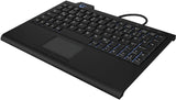 KeySonic KSK-3210ELU (DE) tastatur Hjem USB QWERTZ Tysk Sort
