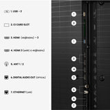 Hisense 55U7DS PRO 139,7 cm (55") 4K Ultra HD Smart TV Wi-Fi Sort
