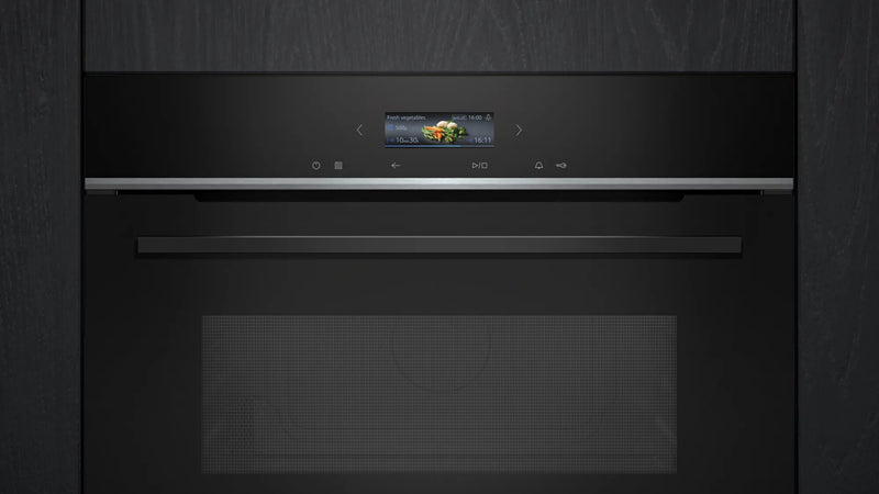 Siemens iQ700 CE732GXB1 mikrobølgeovn Sort Solo mikroovn Indbygget 36 L 1000 W