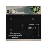 Electrolux EIS82453IZ Sort Indbygget 80 cm Zone induktionskogeplade 4 zone(s)