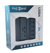 ProXtend DOCK2XUSB4 dockingstation Ledningsført USB4 Grå