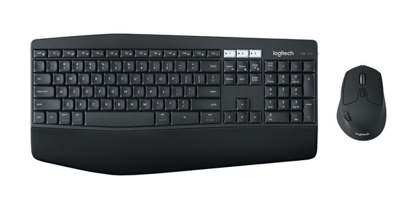 Logitech 920-008226 tastatur Mus inkluderet Universel RF trådløs + Bluetooth QWERTY Engelsk Sort