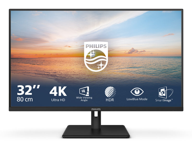 Philips 1000 series 32E1N1800LA/00 computerskærm 80 cm (31.5") 3840 x 2160 pixel 4K Ultra HD LCD Sort