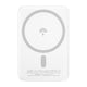 DUDAO wireless powerbank MagSafe 10W 5W Magsafe 5000mAh+ metal adapter ring for Trådløs opladning Hvid