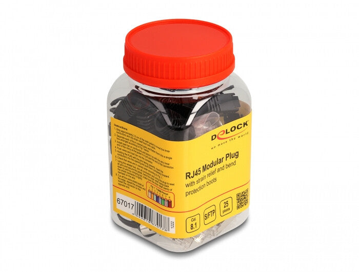 DeLOCK 67017 kabelsamler RJ45 Sort, Sølv