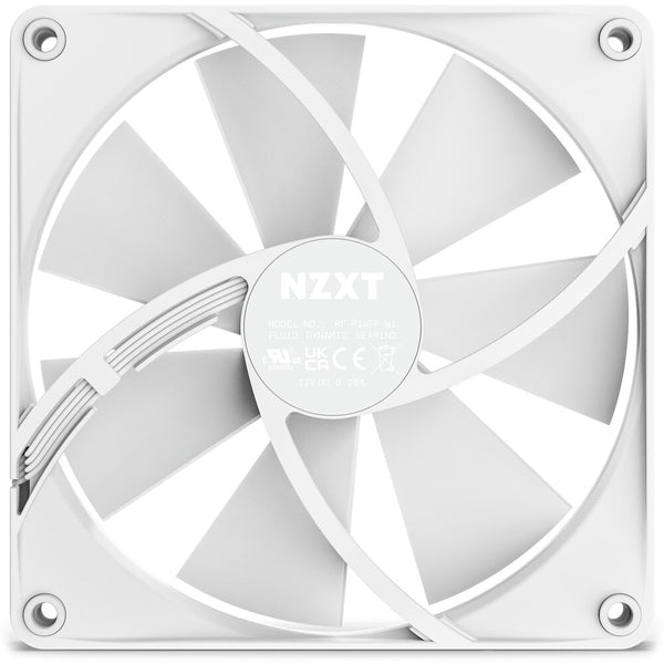 NZXT F140P Computerkabinet Ventilator 14 cm Hvid 1 stk
