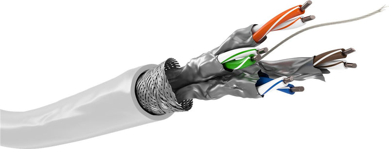 Goobay 94222 netværkskabel Hvid 100 m Cat6 S/FTP (S-STP)