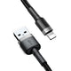 Baseus CALKLF-RG1 Lightning kabel 3 m Grå, Sort