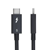 StarTech.com TBLT5MM50CM240W Thunderbolt kabel 0,5 m 80 Gbit/sek. Sort