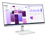 Lenovo L34W-4C computerskærm 86,4 cm (34") 3440 x 1440 pixel UltraWide Quad HD LED Grå