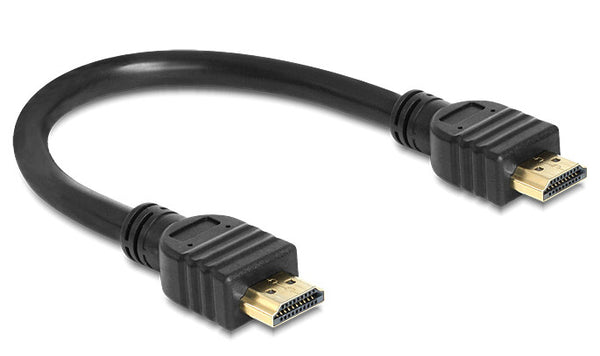 DeLOCK 83352 HDMI-kabel 0,25 m HDMI Type A (Standard) Sort