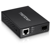Trendnet TFC-PGSFP netværksomformer til medie 2000 Mbit/s Sort