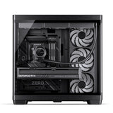 Jonsbo TK-4 Wood Tower Sort, Træ