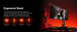 Koorui G2722P computerskærm 68,6 cm (27") 2560 x 1440 pixel Quad HD Sort