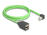 DeLOCK 80886 netværkskabel Sort, Grøn 1 m Cat6a SF/UTP (S-FTP)