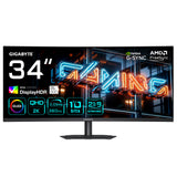 GIGABYTE MO34WQC36 computerskærm 86,4 cm (34") 3440 x 1440 pixel Wide Quad HD QD-OLED Sort
