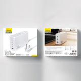 DUDAO A228EU 228Watt GaN 4xUSB-C+ 1xUSB-A Universel Hvid Vekselstrøm Hurtig opladning Indendørs