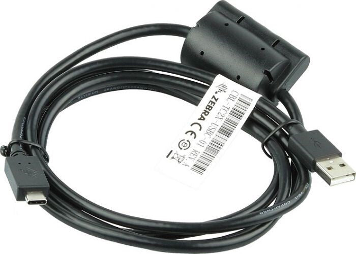 Zebra CBL-TC2X-USBC-01 USB-kabel USB A Sort