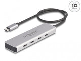 DeLOCK 64231 interface hub USB Type-C 10000 Mbit/s Grå