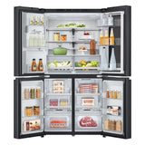 LG InstaView GMG960EVJE side-by-side køle-fryseskab Fritstående 638 L Sort