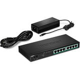 Trendnet TPE-TG84 netværksswitch Ikke administreret Gigabit Ethernet (10/100/1000) Strøm over Ethernet (PoE) Sort
