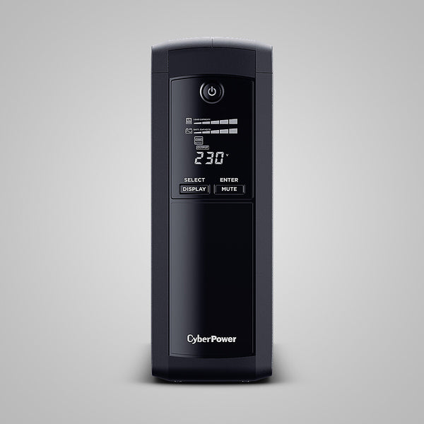 CyberPower Tracer III VP1200ELCD-FR UPS-enhed Interaktivt indgangsstik 1,2 kVA 720 W 5 AC stikkontakt(er)