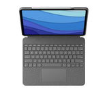 Logitech 920-010208 tastatur til mobil enhed QWERTZ Tysk Smart Connector Grå