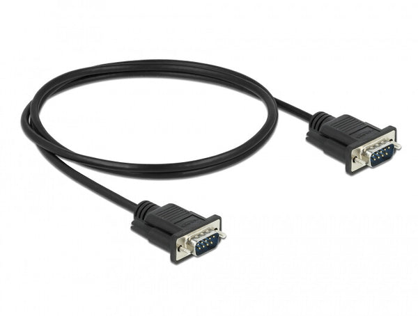 DeLOCK 86573 serielkabel Sort 1 m RS-232 Sub-D9